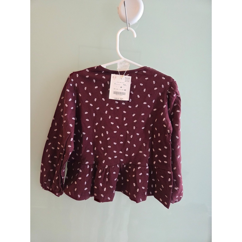 Zara toddler girl top‎ 4t - Picture 2 of 2